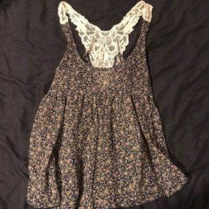 Floral see through top